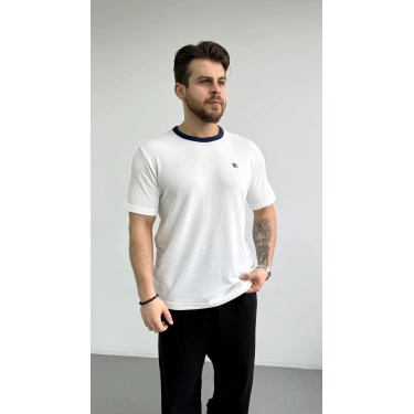 BEYAZ HAVLU KUMAŞ 90S REGULER KALIP TİŞÖRT