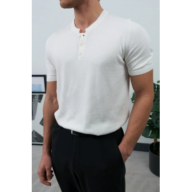 HANLEY YAKA TRİKO BEYAZ