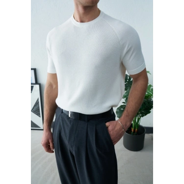 BEYAZ REGLAN KOL PAMUK KUMAŞ TRİKO