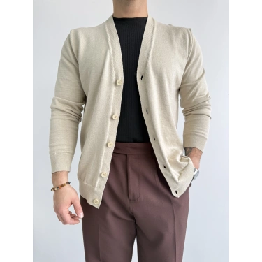 BEJ DÜĞMELİ HIRKA