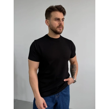 SİYAH OYSH İTHAL KUMAŞ TİŞÖRT