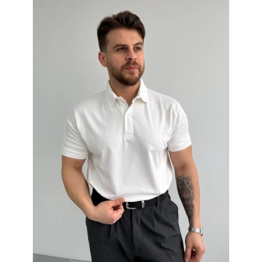 BEYAZ PREMİUM POLO YAKA TİŞÖRT