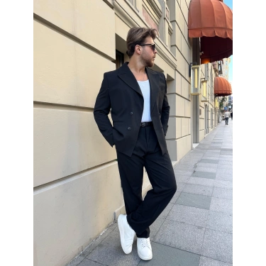 Looking Kruvaze Takım Siyah