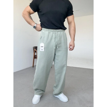 Mint Yeşili Extra Baggy Gabardin Pantolon