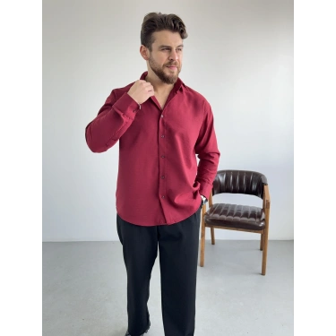 Nar Çiçeği Kışlık Modal Kumaş Gömlek