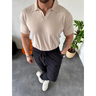 Polo Yaka Tshırt Bej