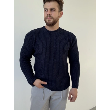 Reguler Kalıp Kazak Lacivert