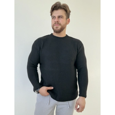 Reguler Kalıp Kazak Siyah