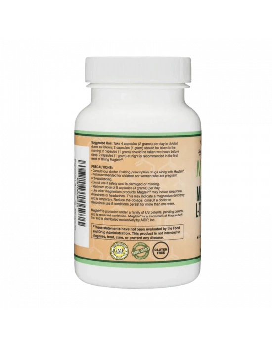 Double Wood Magtein Magnesium L-Threonate 2000 mg 120 Kapsül