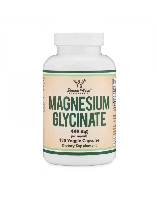 Double Wood Magnesium Glycinate 400 mg 180 Kapsül