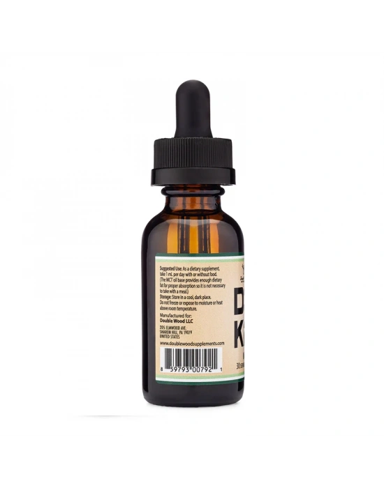 Double Wood D3 + K2 Vitamin Damla 5000 IU D3 + 200 mcg K2 30 ml