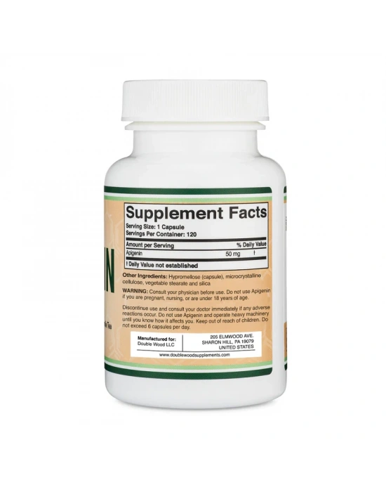 Double Wood Apigenin 50 mg 120 Kapsül