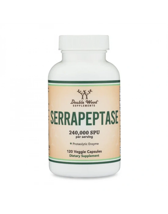 Double Wood Serrapeptase 240,000 SPU 120 Kapsül