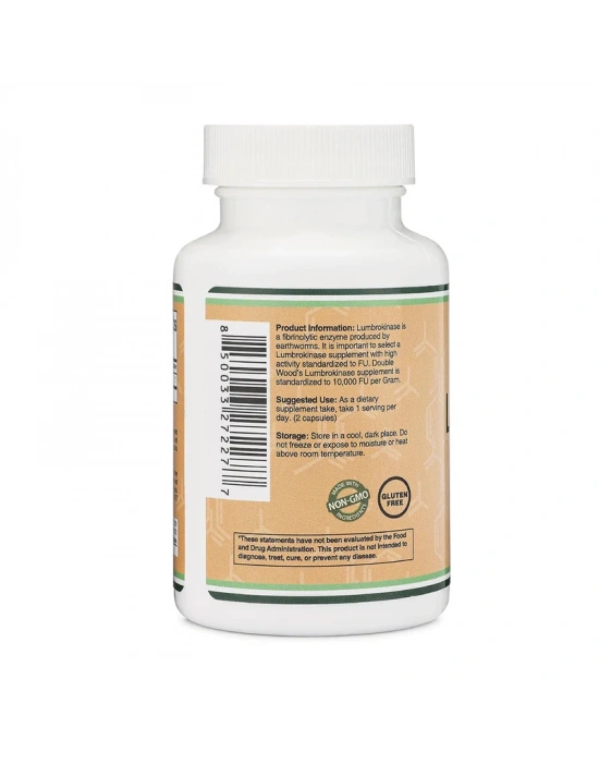 Double Wood Lumbrokinase 150 mg 120 Kapsül
