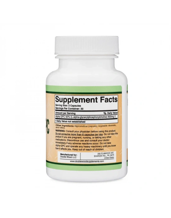 Double Wood Alpha GPC 300 mg 60 Kapsül