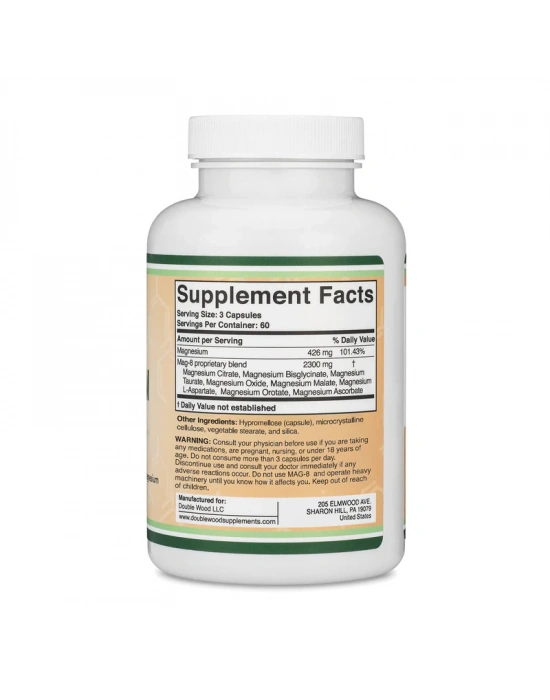 Double Wood Mag-8 Magnesium Complex 2300 mg 180 Kapsül