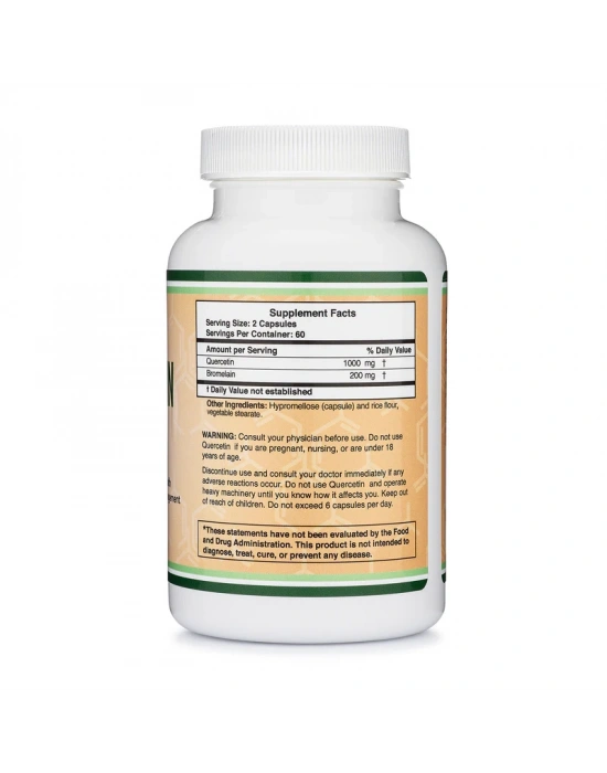 Double Wood Quercetin with Bromelain 1200 mg 120 Kapsül
