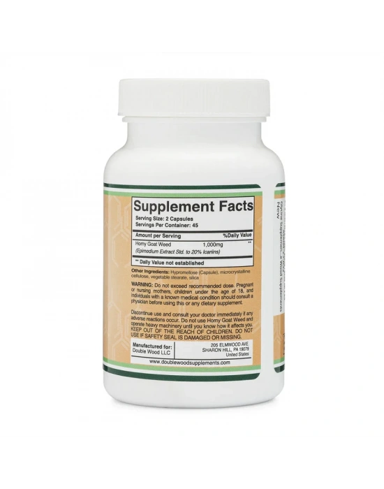 Double Wood Horny Goat Weed 1000 mg 90 Kapsül