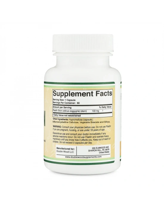 Double Wood Fisetin 100 mg 60 Kapsül