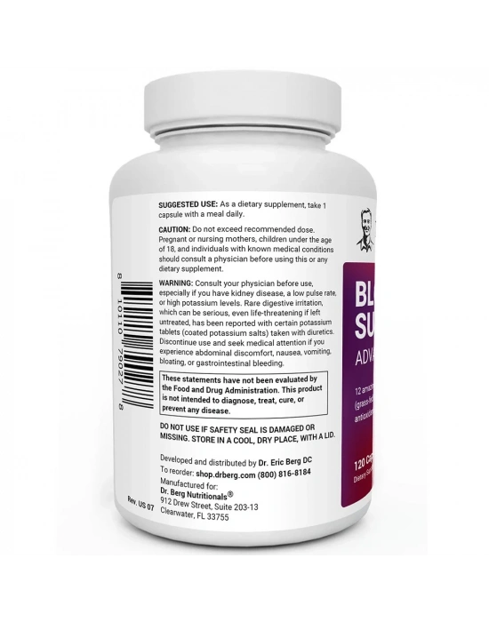 Dr. Berg Blood Sugar Support Advanced Formula 120 Kapsül