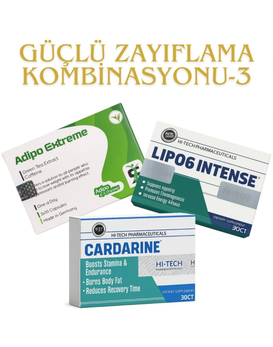 ADİPO EXTREME & LİPO6 İNTENSE & CARDERİNE (30 GÜNLÜK)