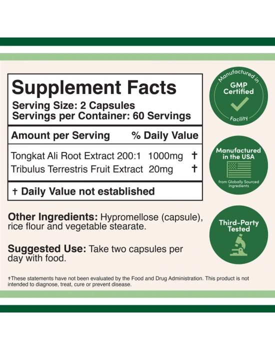 DOUBLE WOOD Tongkat Ali Extract Supplement