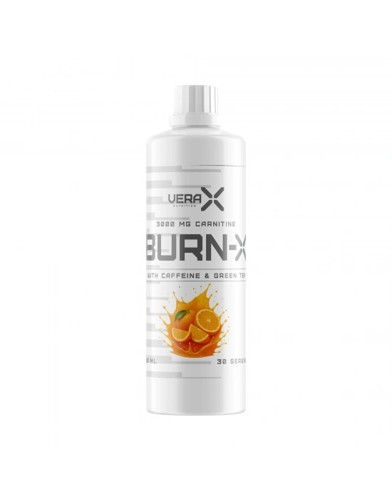 VERA-X NUTRITION CARNITINE BURN-X WITH CAFFEINE & GREEN TEA ORANGE | 3000 MG | 1000 ML