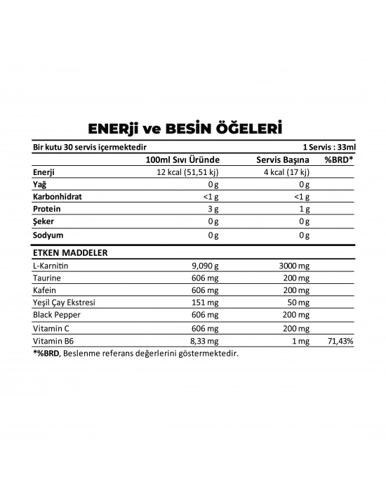 VERA-X NUTRITION CARNITINE BURN-X WITH CAFFEINE & GREEN TEA ORANGE | 3000 MG | 1000 ML