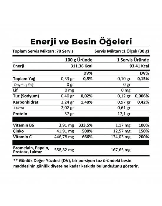 VERA-X NUTRITION ECO WHEY SERIES ECO-X STRAWBERRY ICE CREAM | 3000 GR | 70 SERVİS