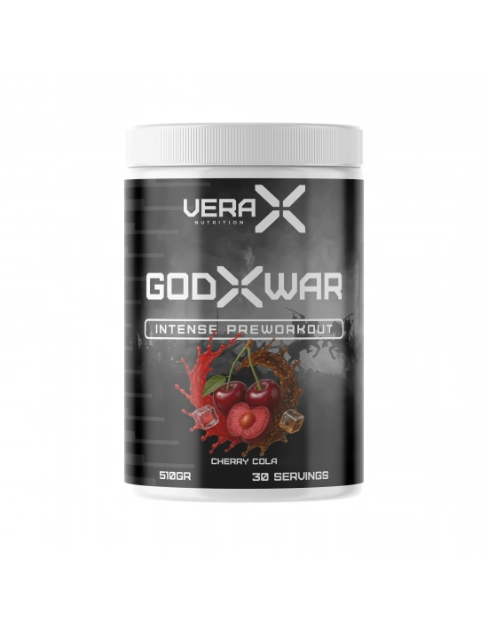 VERA-X NUTRITION GODXWAR INTENSE PREWORKOUT | 510 GR | 30 SERVİS | CHERRY COLA