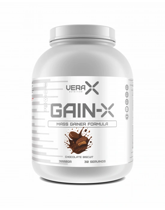 VERA-X NUTRITION MASS GAINER GAIN-X CHOCOLATE BISCUIT| 3000 GR | 70 SERVİS