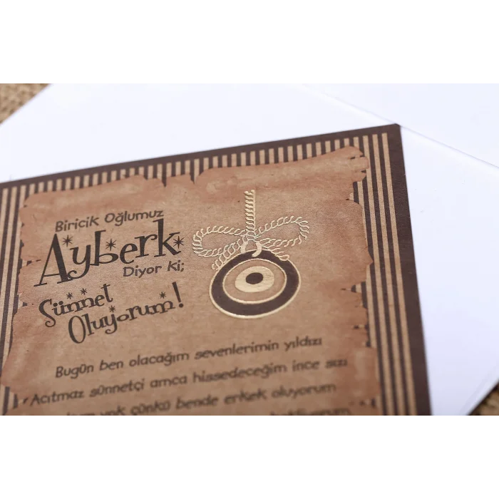 Aras Sünnet Davetiyesi 4856 (100 Adet)