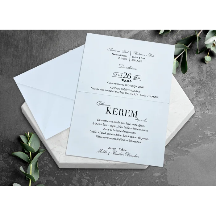 Egehan Sünnet Davetiyesi 1153