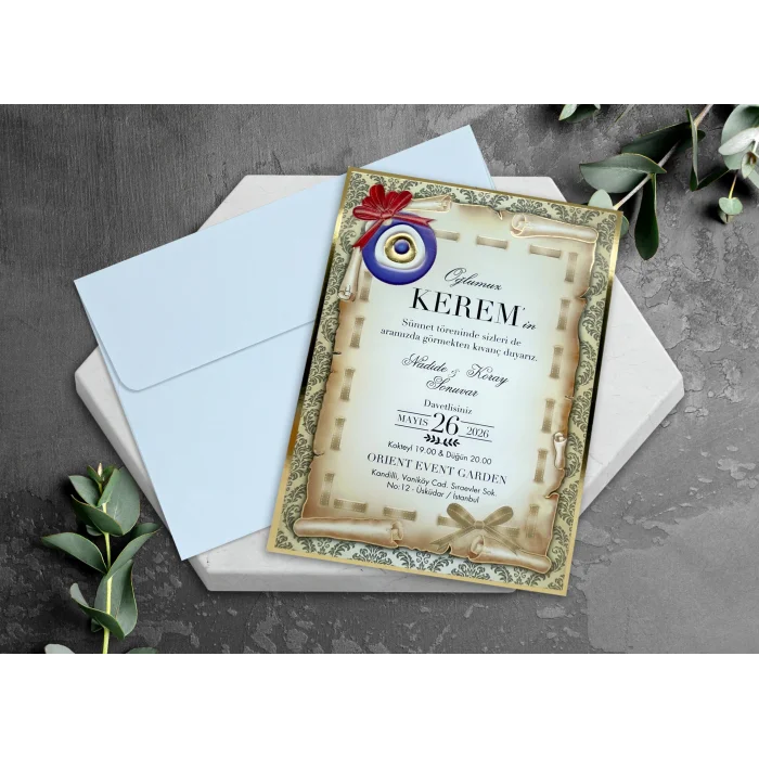 Egehan Sünnet Davetiyesi 1186