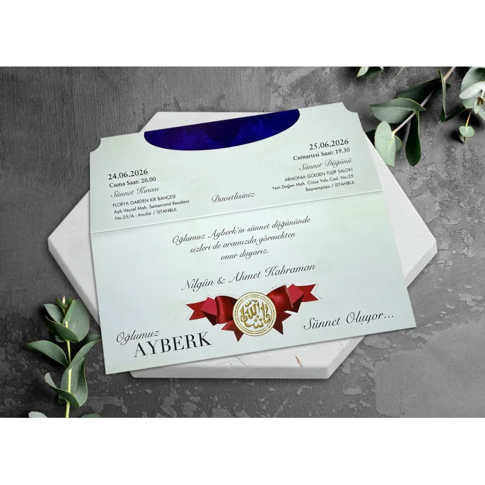 Egehan Sünnet Davetiyesi 1262