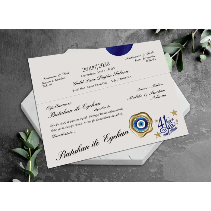 Egehan Sünnet Davetiyesi 1272