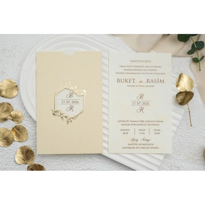 Ekonom Düğün Davetiyesi 9154