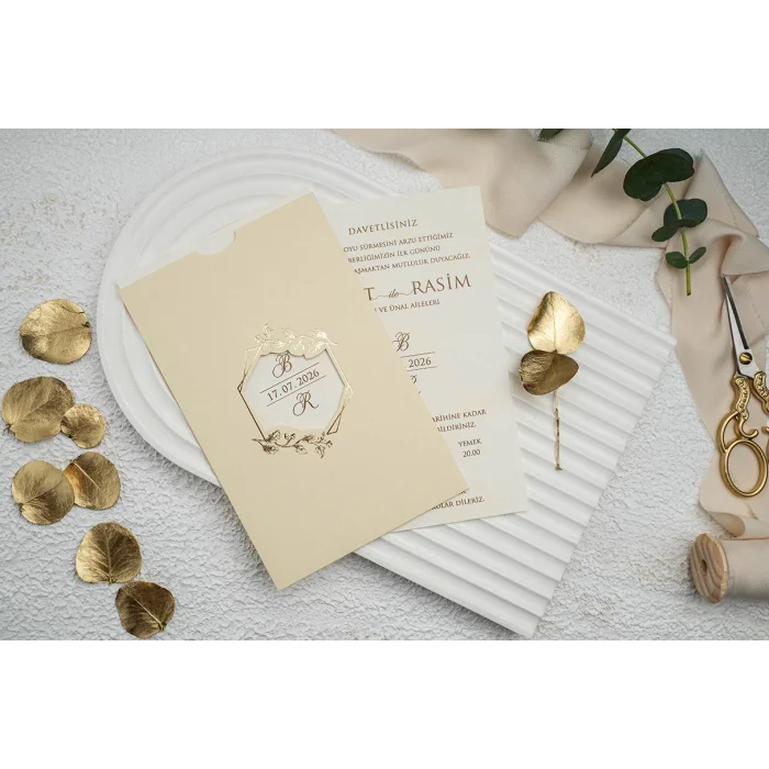 Ekonom Düğün Davetiyesi 9154
