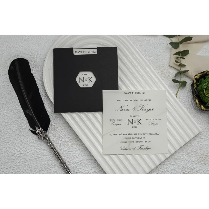 Ekonom Düğün Davetiyesi 9156