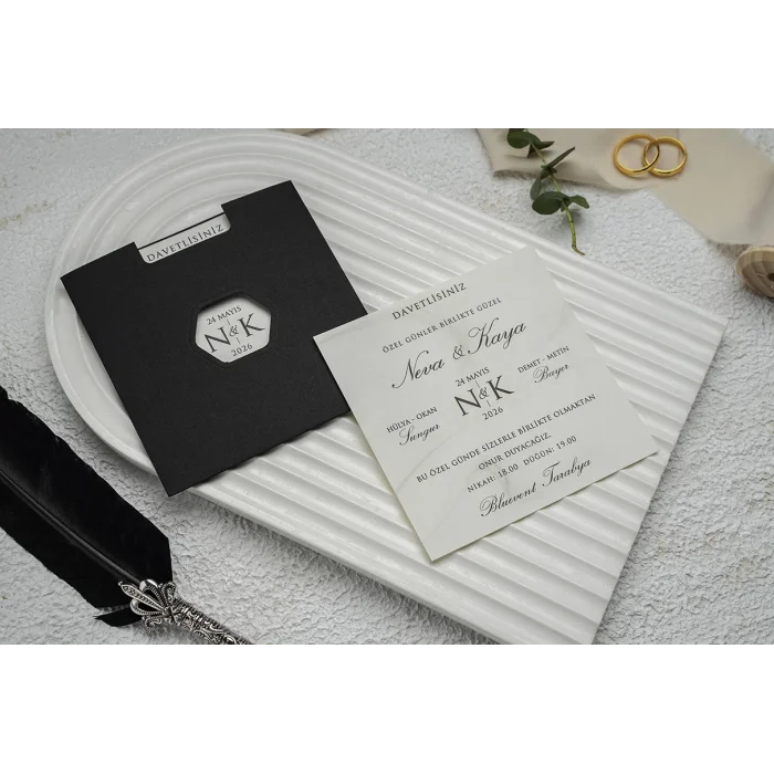 Ekonom Düğün Davetiyesi 9156