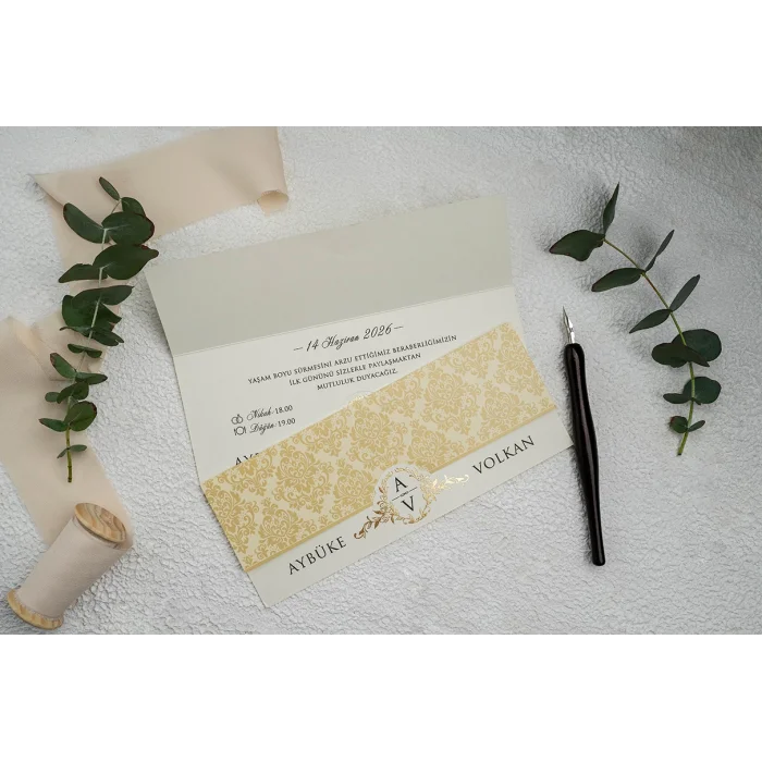 Ekonom Düğün Davetiyesi 9178