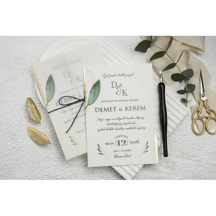 Ekonom Düğün Davetiyesi 9206