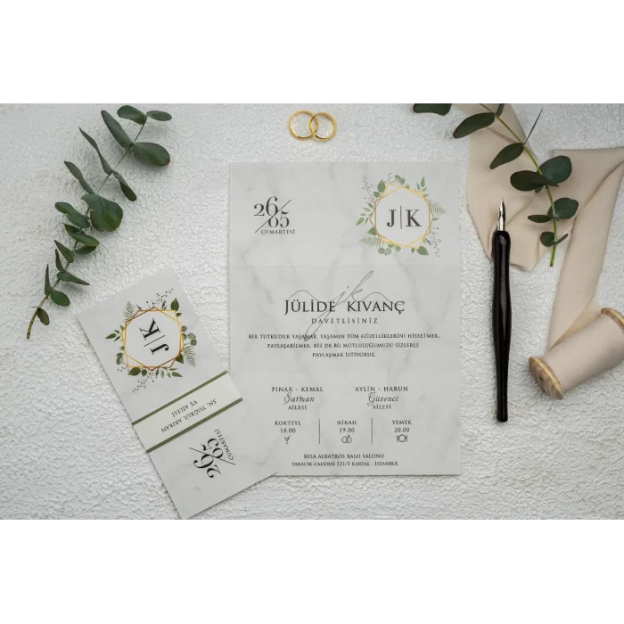Ekonom Düğün Davetiyesi 9209