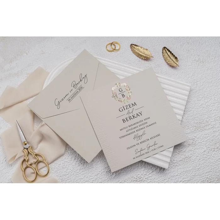 Ekonom Düğün Davetiyesi 9227