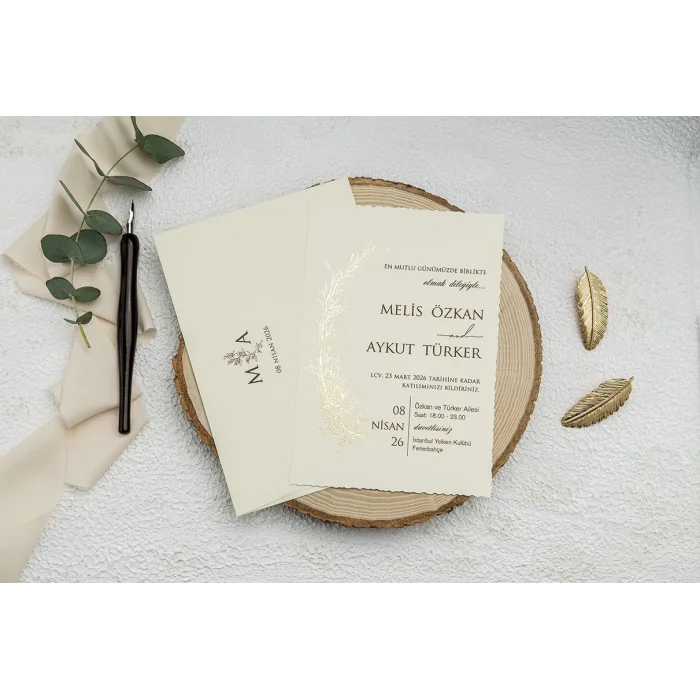 Ekonom Düğün Davetiyesi 9229