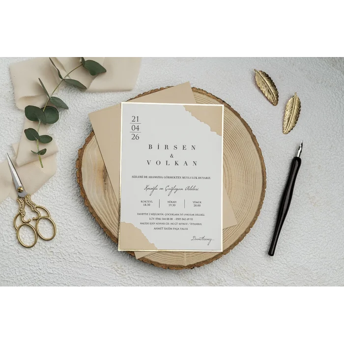 Ekonom Düğün Davetiyesi 9247