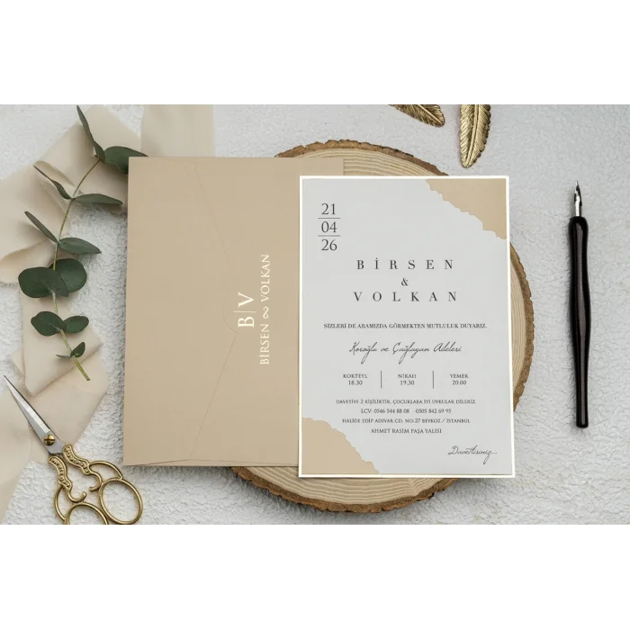 Ekonom Düğün Davetiyesi 9247