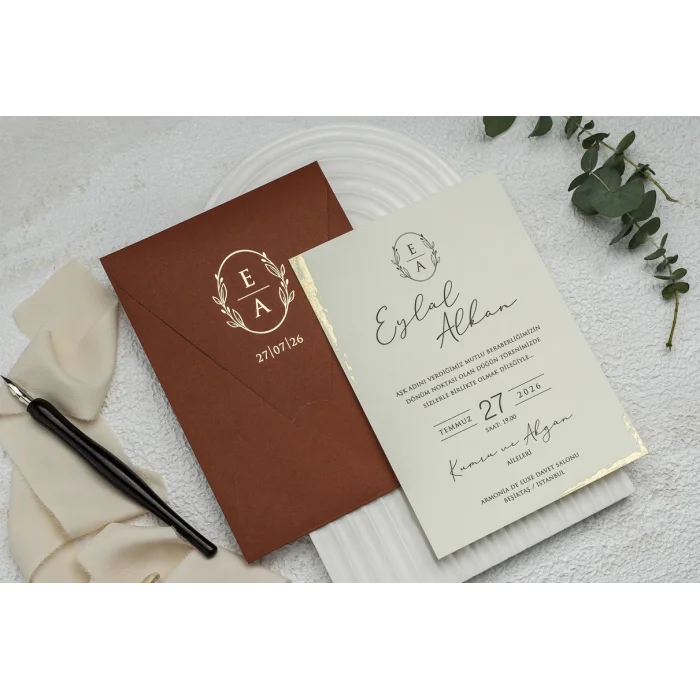 Ekonom Düğün Davetiyesi 9248