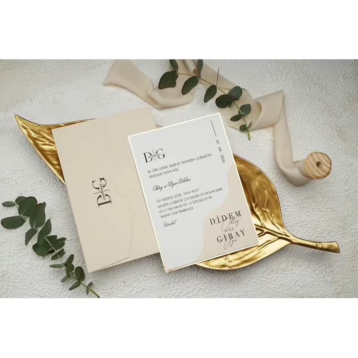 Ekonom Düğün Davetiyesi 9249