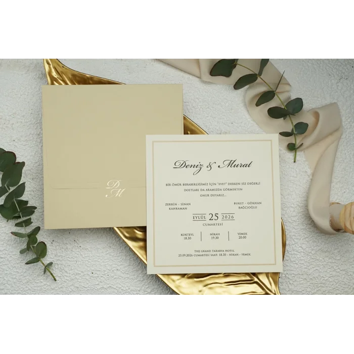 Ekonom Düğün Davetiyesi 9251